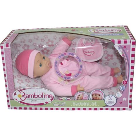 Just Toys Μωρό Κούκλα Bambolina για 2+ Ετών 40 εκ. μιλάει Ελληνικά! (BD310)