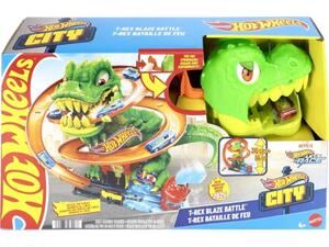 Πίστα Hot Wheels City T-Rex Πυροσβετικός Σταθμός (JBM73) 4+