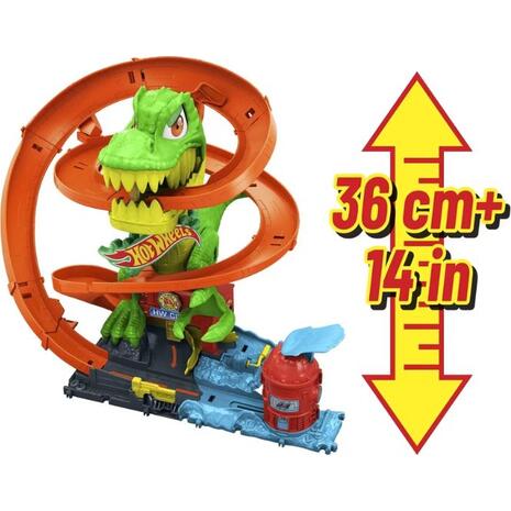 Πίστα Hot Wheels City T-Rex Πυροσβετικός Σταθμός (JBM73) 4+