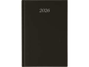 Ημερολόγιο εβδομαδιαίο Linardatos 2026 Classic σκληρό εξώφυλλο 17x24cm Μαύρο 63164_D