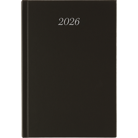 Ημερολόγιο εβδομαδιαίο Linardatos 2026 Classic σκληρό εξώφυλλο 17x24cm Μαύρο 63164_D