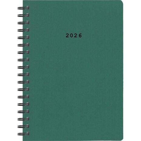 Ημερολόγιο ημερήσιο σπιράλ Next Classic 2026 14x21εκ. Πράσινο