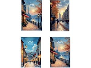 Ημερολόγιο ημερήσιο The Writing Fields Around the World 14x21cm 2026 σε διάφορα χρώματα (1 τεμάχιο)