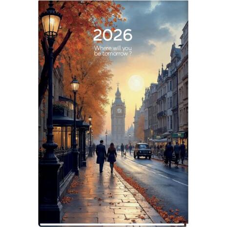 Ημερολόγιο ημερήσιο The Writing Fields Around the World 14x21cm 2026 σε διάφορα χρώματα (1 τεμάχιο)