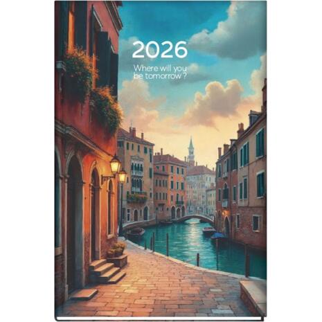 Ημερολόγιο ημερήσιο The Writing Fields Around the World 14x21cm 2026 σε διάφορα χρώματα (1 τεμάχιο)