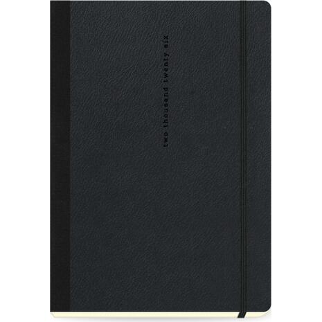 Ημερολόγιο ημερήσιο The Writing Fields Lovable 4800 17x24cm 2026 μαύρο