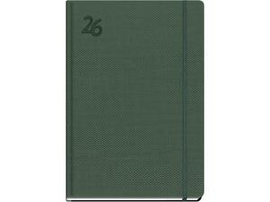 Ημερολόγιο ημερήσιο The Writing Fields Feelings 4140 17x24cm 2026 με λάστιχο εύκαμπτο ανάγλυφο εξώφυλλο κυπαρισσί