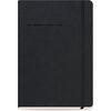 Ημερολόγιο ημερήσιο The Writing Fields Softline 2000 14x21cm 2026 με λάστιχο soft εξώφυλλο με υφή δέρματος μαύρο
