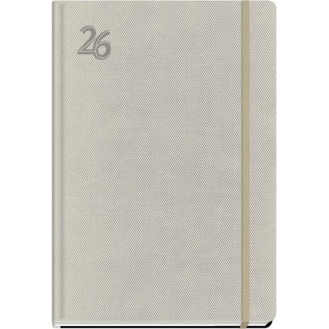 Ημερολόγιο ημερήσιο The Writing Fields Feelings 4140 14x21cm 2026 με λάστιχο εύκαμπτο ανάγλυφο εξώφυλλο πέρλα