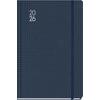 Ημερολόγιο ημερήσιο TWF 2026 Connections 5500 ημιεύκαμπτο με λάστιχο 16,6x23,8cm Μπλε