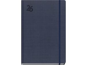 Ημερολόγιο ημερήσιο με λάστιχο εύκαμπτο ανάγλυφο εξώφυλλο TWF Feelings 4140  2026 14x21cm  Μπλε