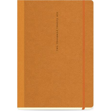 Ημερολόγιο ημερήσιο με λάστιχο TWF Flexbook Lovable 4800 2026 13,8x20εκ Πορτοκαλί