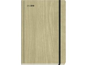 Ημερολόγιο ημερήσιο με λάστιχο TWF Woodstock 3090 ημιεύκαμπτο εξώφυλλο 2026 16,6x23,8 cm Άμμου