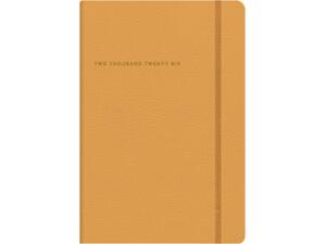 Ημερολόγιο ημερήσιο με λάστιχο soft εξώφυλλο υφή δέρματος TWF Softline 2000 2026 16,6x23,8cm Πορτοκαλί
