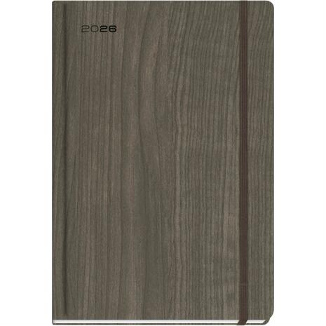 Ημερολόγιο ημερήσιο ημιεύκαμπτο TWF 2026 Woodstock 3090 13,8x20.4cm Ανθρακί