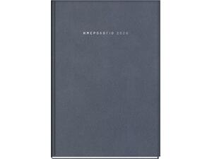 Ημερολόγιο ημερήσιο σκληρό TWF 2026 Athena 100 16.6x23.8cm Γκρι
