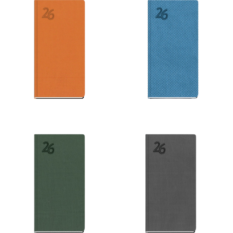 Ημερολόγιο εβδομαδιαίο ημιεύκαμπτο TWF Feelings 2026 8x16εκ (διάφορα χρώματα)