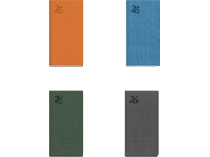 Ημερολόγιο εβδομαδιαίο ημιεύκαμπτο TWF Feelings 2026 7.5x11εκ (διάφορα χρώματα)