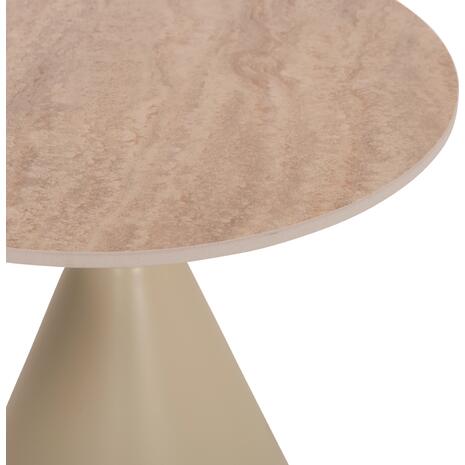 ΣΕΤ 2 ΤΡΑΠΕΖΙΑ ΣΑΛΟΝΙΟΥ JEN HM18305.04 ΜΕΤΑΛΛΟ ΣΑΜΠΑΝΙ-ΚΕΡΑΜΙΚΟ ΣΕ TRAVERTINE Φ50εκ & Φ70εκ