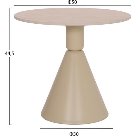 ΣΕΤ 2 ΤΡΑΠΕΖΙΑ ΣΑΛΟΝΙΟΥ JEN HM18305.04 ΜΕΤΑΛΛΟ ΣΑΜΠΑΝΙ-ΚΕΡΑΜΙΚΟ ΣΕ TRAVERTINE Φ50εκ & Φ70εκ