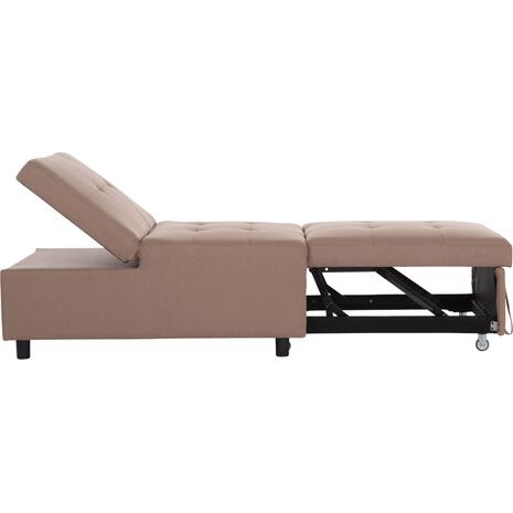 ΠΟΛΥΘΡΟΝΑ-ΚΡΕΒΑΤΙ LIBRE HM3295.03 ΜΠΕΖ ΥΦΑΣΜΑ 75x106x87Υεκ.