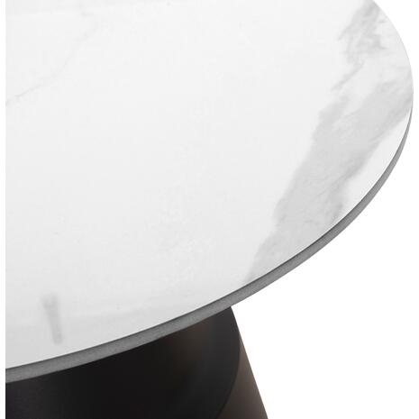 ΣΕΤ 2 ΤΡΑΠΕΖΙΑ ΣΑΛΟΝΙΟΥ LIDOX HM18306.02 SINTERED STONE TOP- SNOW WHITE ΧΡΩΜΑ Φ50 & Φ70