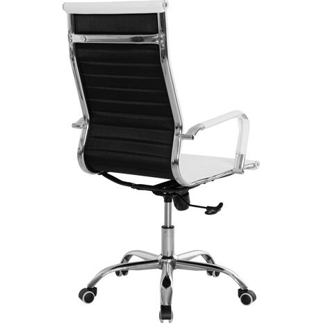 ΚΑΡΕΚΛΑ ΓΡΑΦΕΙΟΥ BOSS ΔΙΕΥΘΥΝΤΟΥ HM1059.32 ΛΕΥΚΟ PU ΠΟΔΙ ΧΡΩΜΙΟΥ 53x57x109Υεκ.