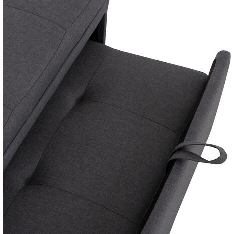 ΠΟΛΥΘΡΟΝΑ-ΚΡΕΒΑΤΙ LIBRE HM3295.01 ΓΚΡΙ ΥΦΑΣΜΑ 75x106x87Υεκ.