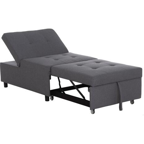 ΠΟΛΥΘΡΟΝΑ-ΚΡΕΒΑΤΙ LIBRE HM3295.01 ΓΚΡΙ ΥΦΑΣΜΑ 75x106x87Υεκ.