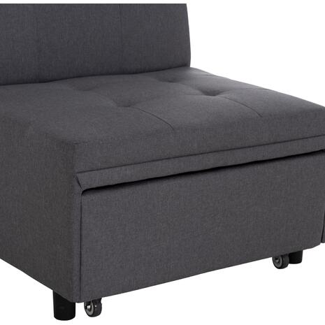 ΠΟΛΥΘΡΟΝΑ-ΚΡΕΒΑΤΙ LIBRE HM3295.01 ΓΚΡΙ ΥΦΑΣΜΑ 75x106x87Υεκ.