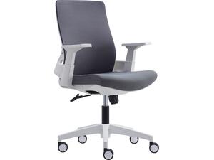 BF8950 Πολυθρόνα Γραφείου Άσπρο - Γκρι, Mesh Γκρι, Ύφασμα Γκρι (ΕΟ529,30)