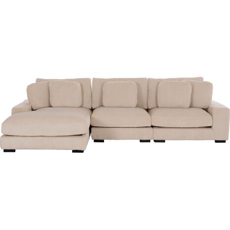 ΚΑΝΑΠΕΣ ΑΡΙΣΤΕΡΗ ΓΩΝΙΑ CRANFIELD HM3287.02L ΜΠΕΖ ΡΙΓΕ ΥΦΑΣΜΑ 315x167(γωνία)x67Υεκ.