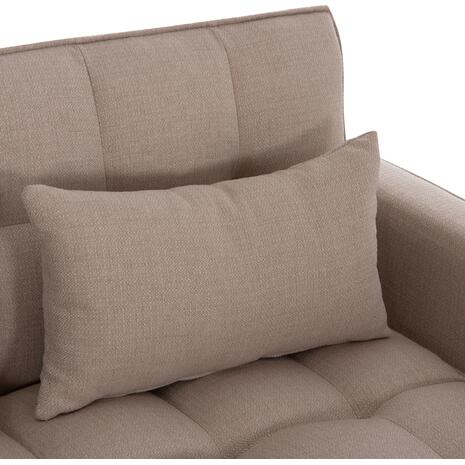 ΚΑΝΑΠΕΣ ΚΡΕΒΑΤΙ 2-ΘΕΣΙΟΣ BORG HM3289.03 ΜΠΕΖ ΥΦΑΣΜΑ 140x100x80Υεκ