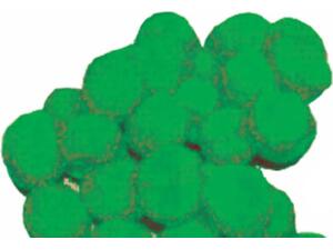 Σφουγγαράκια pom-pom πράσινο Ø 2εκ. (συσκευασία 100 τεμαχίων)