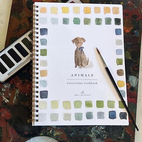 Βιβλίο Ζωγραφικής - χρωματισμού "Animal" & 12 Νερομπογιές 16x24εκ 14 φύλλα (36247)