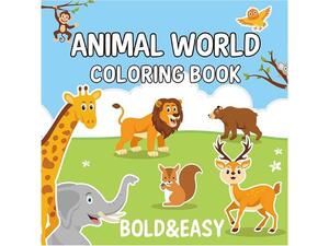 Βιβλία χρωματισμού Colouring book "Ζωάκια" 21x21εκ., 44 φύλλα (36251)