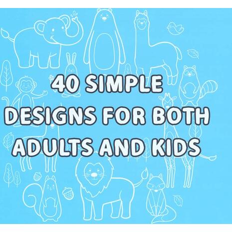 Βιβλία χρωματισμού Colouring book "Ζωάκια" 21x21εκ., 44 φύλλα (36251)