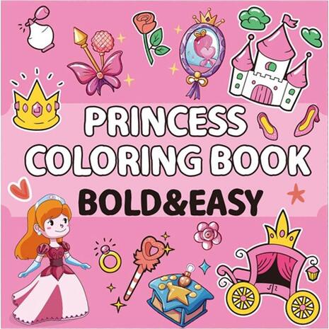 Βιβλία χρωματισμού Colouring book "Πριγκίπισσα" 21x21εκ., 44 φύλλα (36250)