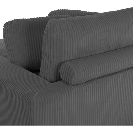 ΚΑΝΑΠΕΣ ΔΕΞΙΑ ΓΩΝΙΑ CRANFIELD HM3287.01R ΓΚΡΙ ΡΙΓΕ ΥΦΑΣΜΑ 315x167(γωνία)x67Υεκ.