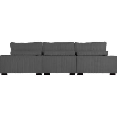 ΚΑΝΑΠΕΣ ΔΕΞΙΑ ΓΩΝΙΑ CRANFIELD HM3287.01R ΓΚΡΙ ΡΙΓΕ ΥΦΑΣΜΑ 315x167(γωνία)x67Υεκ.