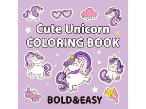 Βιβλία χρωματισμού Colouring book "Μονόκερος " 21x21εκ., 44 φύλλα (36253)