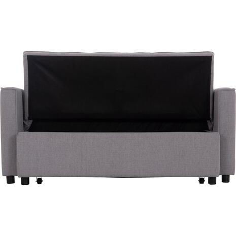 ΚΑΝΑΠΕΣ ΚΡΕΒΑΤΙ 2-ΘΕΣΙΟΣ BORG HM3289.11 ΓΚΡΙ ΥΦΑΣΜΑ 140x75x89Υεκ