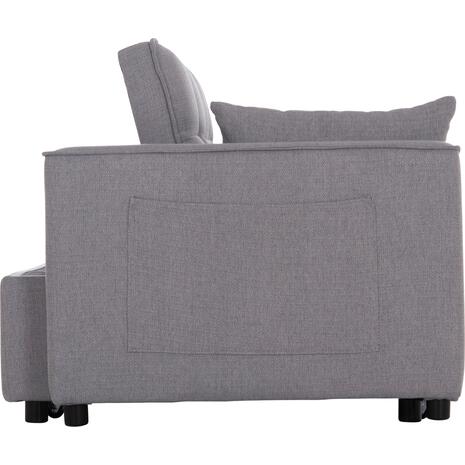 ΚΑΝΑΠΕΣ ΚΡΕΒΑΤΙ 2-ΘΕΣΙΟΣ BORG HM3289.11 ΓΚΡΙ ΥΦΑΣΜΑ 140x75x89Υεκ