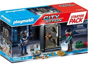 Playmobil City Action Starter Pack Σύλληψη Διαρρήκτη Χρηματοκιβωτίου (70908)