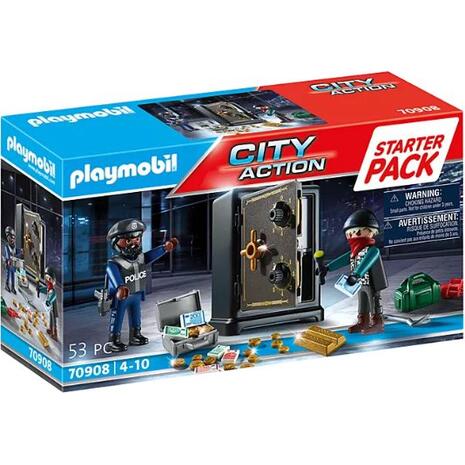 Playmobil City Action Starter Pack Σύλληψη Διαρρήκτη Χρηματοκιβωτίου (70908)