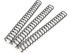 Σπιράλ μεταλλικά 3:1 7/16" Φ11mm (95 ΦΥΛΛΑ) 34 Loops Μαύρα