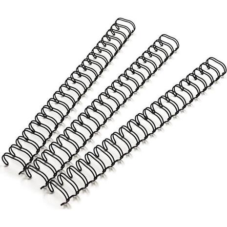 Σπιράλ μεταλλικά 3:1 7/16" Φ11mm (95 ΦΥΛΛΑ) 34 Loops Μαύρα