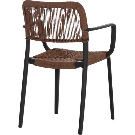 ΠΟΛΥΘΡΟΝΑ ΕΞ.ΧΩΡΟΥ STRIDER HM6391.02 ΜΑΥΡΟ ΠΟΛΥΠΡΟΠΥΛΕΝΙΟ--ΚΑΦΕ ΣΧΟΙΝΙ 57x53x80Υεκ. (σετ 5 τεμαχίων)