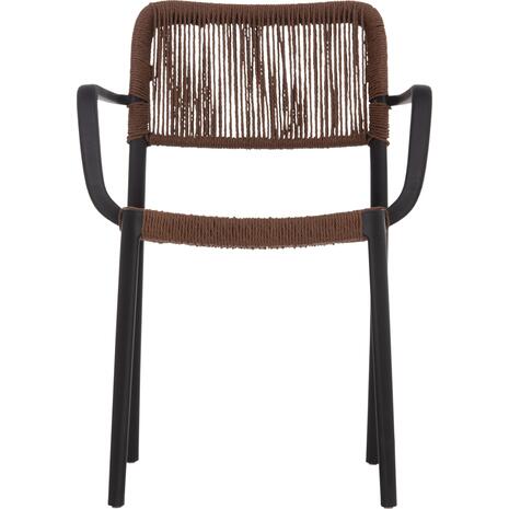 ΠΟΛΥΘΡΟΝΑ ΕΞ.ΧΩΡΟΥ STRIDER HM6391.02 ΜΑΥΡΟ ΠΟΛΥΠΡΟΠΥΛΕΝΙΟ--ΚΑΦΕ ΣΧΟΙΝΙ 57x53x80Υεκ. (σετ 5 τεμαχίων)