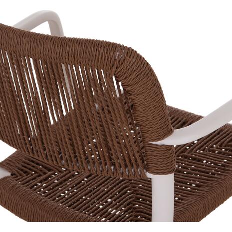 ΠΟΛΥΘΡΟΝΑ ΕΞ.ΧΩΡΟΥ STRIDER HM6391.01 ΛΕΥΚΟ ΠΟΛΥΠΡΟΠΥΛΕΝΙΟ--ΚΑΦΕ ΣΧΟΙΝΙ 57x53x80Υεκ. (σετ 5 τεμαχίων)